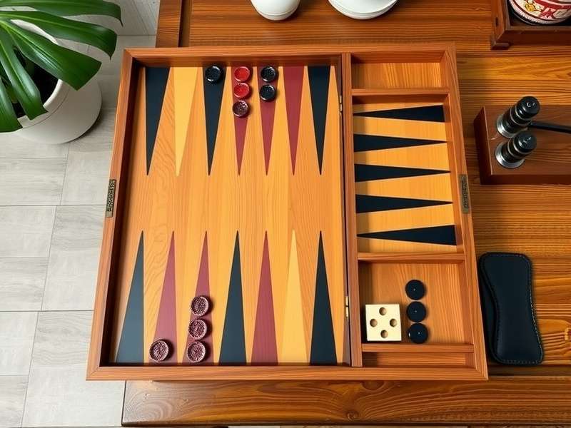 Malabar style Backgammon Malayali set with large wooden board